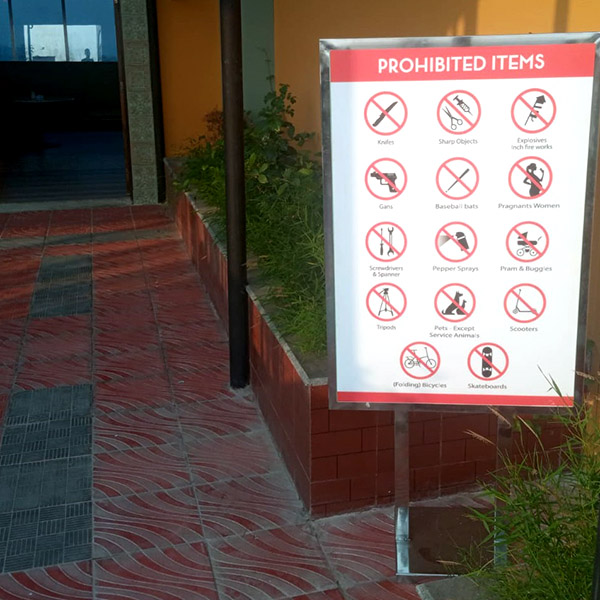 Sign Board-Prohibited Item